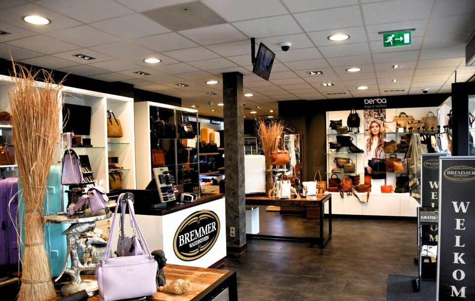 Lederwarenwinkel interieur